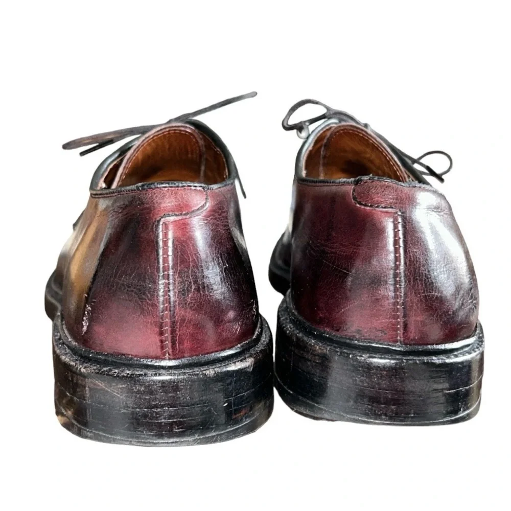 Allen Edmonds Leeds Oxblood Leather Oxfords Size 11.5B Quiet Luxury Old Money